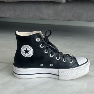 Clean Leather Platform Chuck Taylor All Star